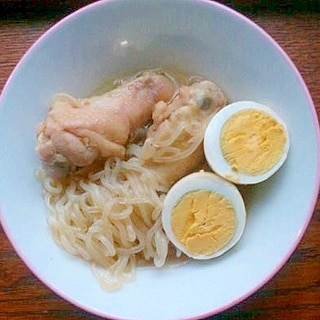 鶏手羽元と卵と糸こんの煮物